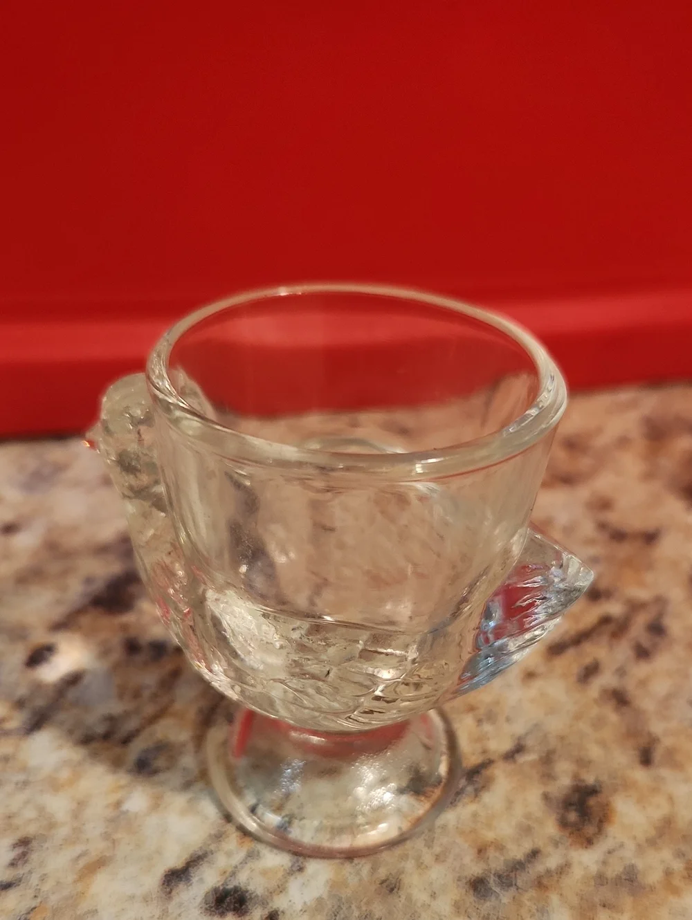 Arc France Luminarc Clear Glass Hen Shaped Egg Cups Set Of 3